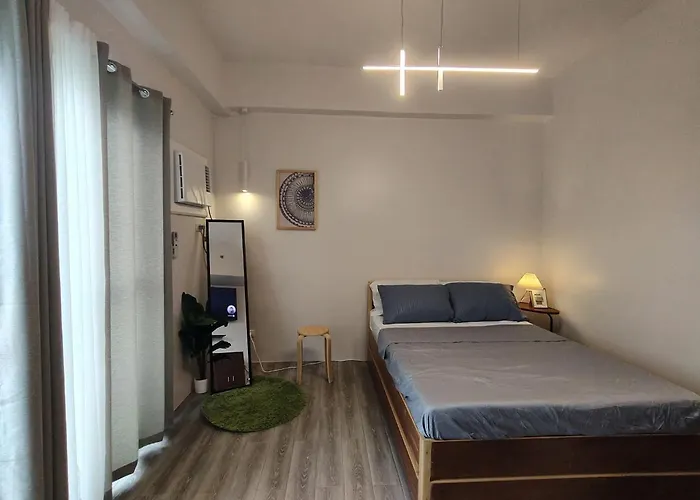 Cozy Staycation Amani Grand Residences Near Cebu Airport With Pool & Gym , Free Wifi 3*